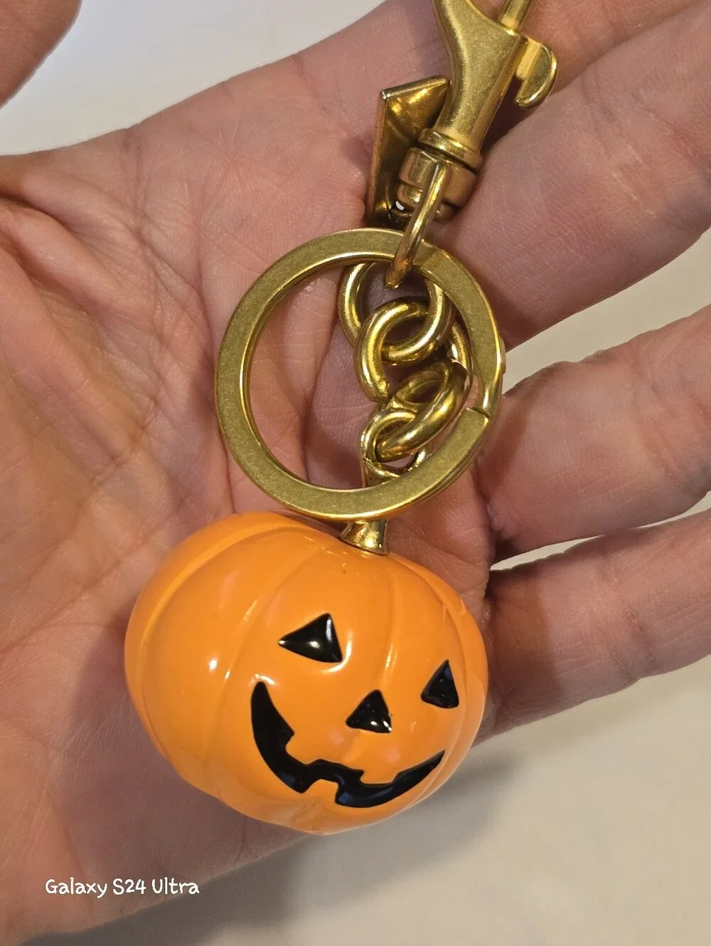 Jack-o'-Lantern Pumpkin Bag Charm/ Keychain NEW